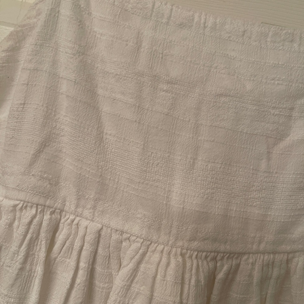 American Eagle White Babydoll Top or Mini Skirt‎ | Built-In Lining | Size L - Picture 3 of 9